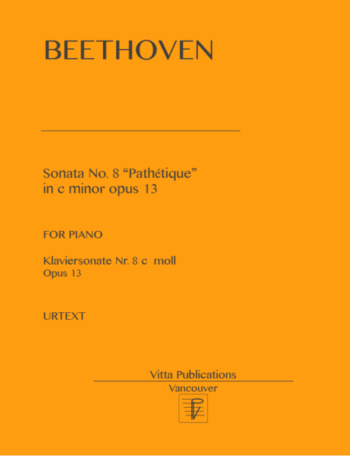 Beethoven Sonata no. 8
“Pathétique”, op. 13 in c minor