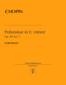 Chopin, Polonaise  in C minor, op. 40 no. 2
