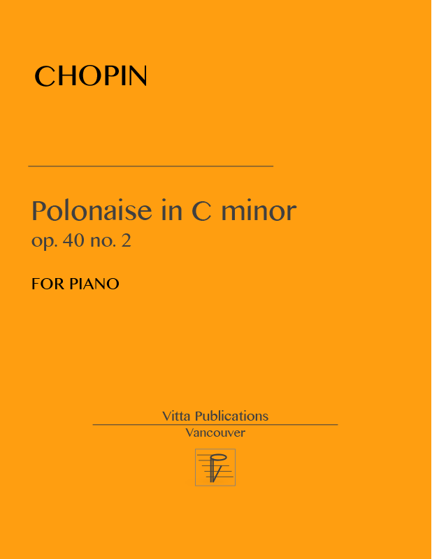 Chopin, Polonaise  in C minor, op. 40 no. 2
