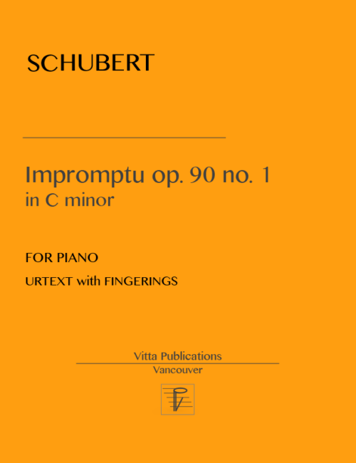 Schubert. Impromptu op. 90 no. 1, in C minor